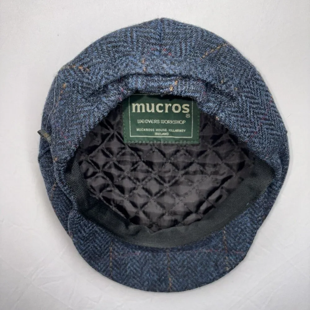 Kids Boys Wool Newsboy Cap Mucros Weavers Trinity Killarney SZ 46 SZ 5 3/4 US